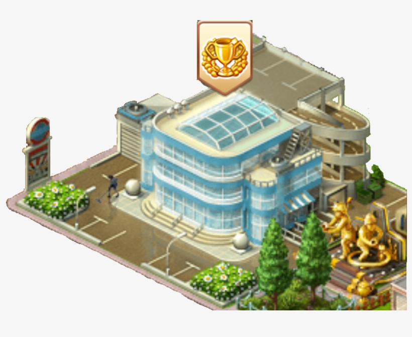 Administrative Building With Achievement Notification - Building, transparent png download