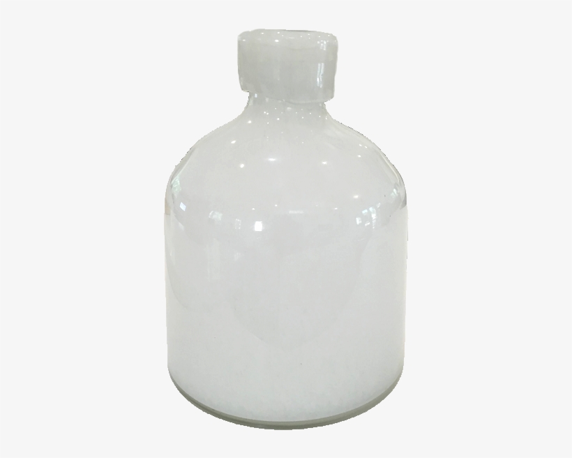 Short White Hand Blown Vase, transparent png download