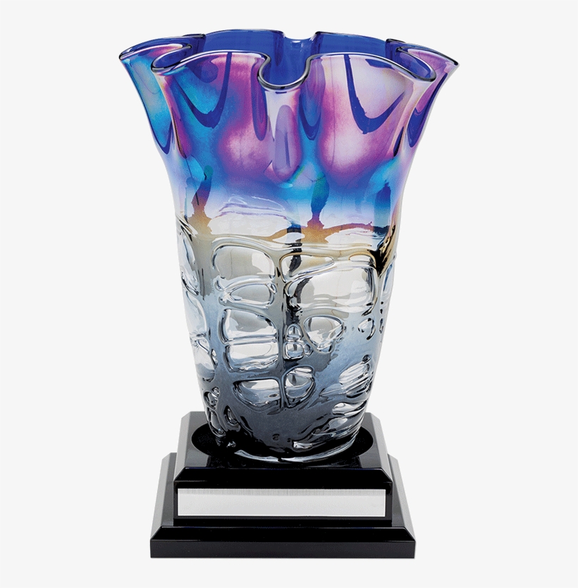 Multi-colored Vase On A Base - Vase, transparent png download