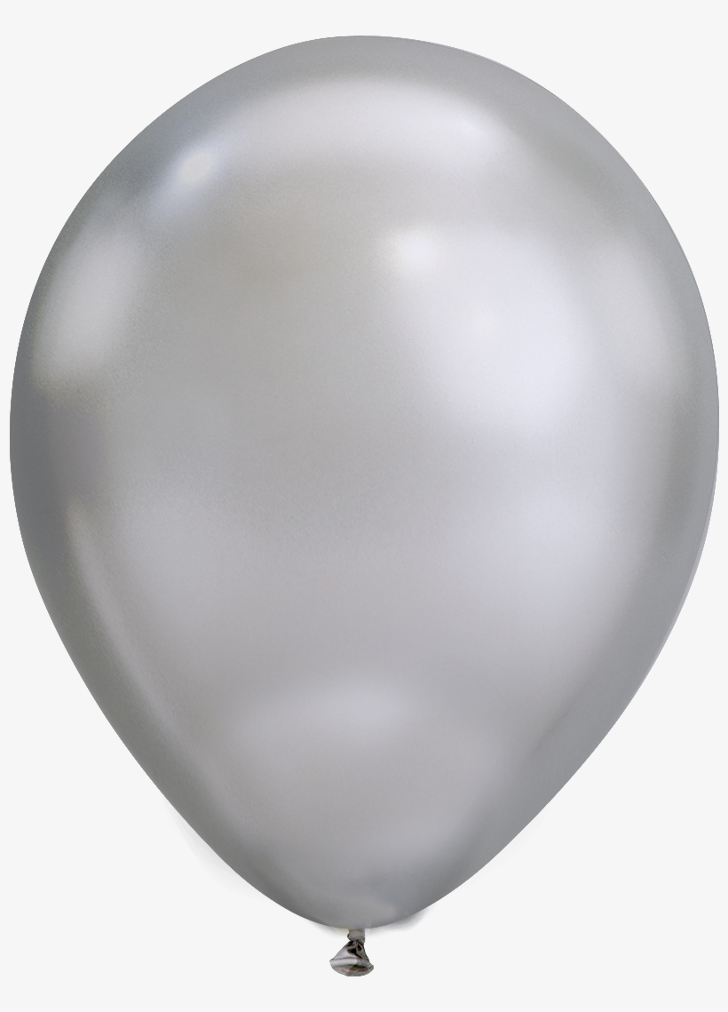Chrome Silver - Qualatex Silver Chrome Metallic, transparent png download