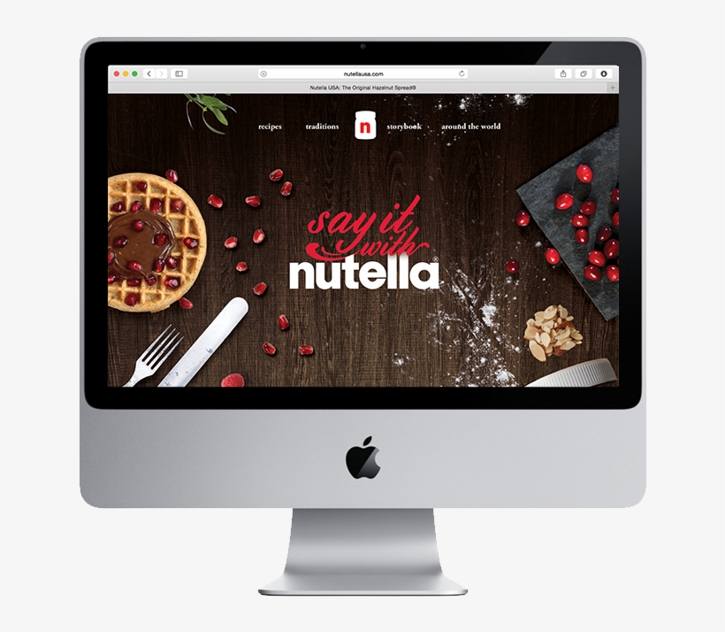 Nutella Holiday Site - Layout For Personal Website Design, transparent png download