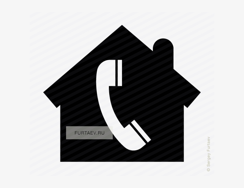 Vector Icon Of House With Handset Inside - Hospital Vector Icon Png, transparent png download