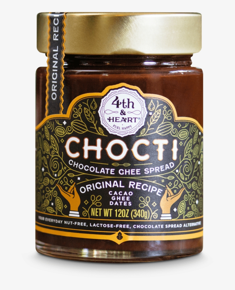 Vegan Nutella Alternative - 4th & Heart Chocti Chocolate Ghee Spread Passionfruit, transparent png download