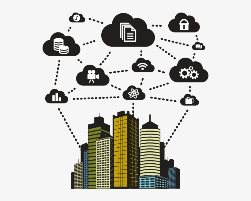 The Internet Of Things In Smart Buildings 2014 To - Smart Building Clipart, transparent png download