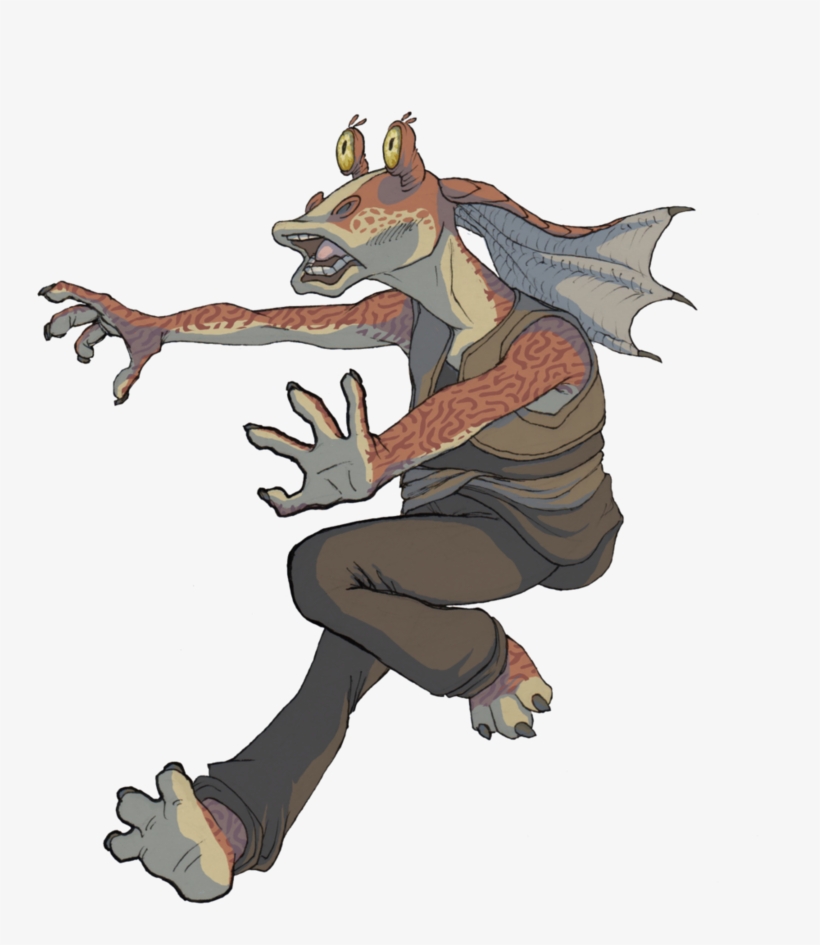 No Caption Provided No Caption Provided - Jar Jar Binks Art, transparent png download