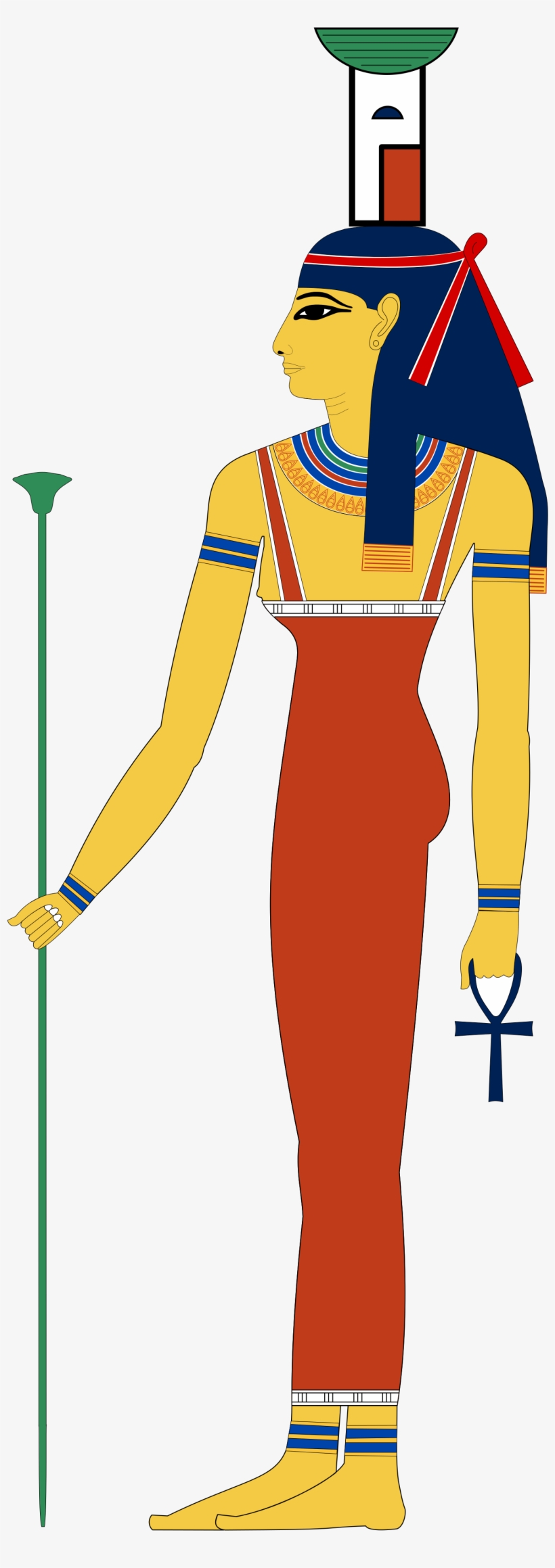 Https - //upload - Wikimedia - - Svg/2000px-nepthys - Egyptian Goddess, transparent png download