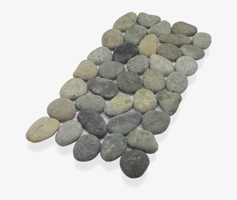 6" Pebble Border - Border Interlock 6" X 11 3/4” Natural Stone Pebbles/rocks, transparent png download