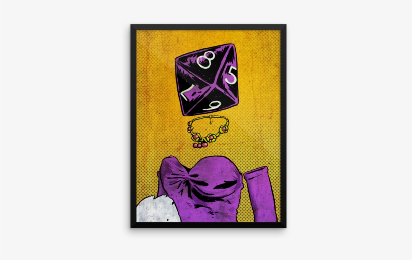 "d8" Framed Poster - Soulland Men's All-over Print, transparent png download