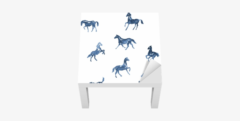 Watercolor Hand Painting Horses Pattern - Horse Background Drawing, transparent png download