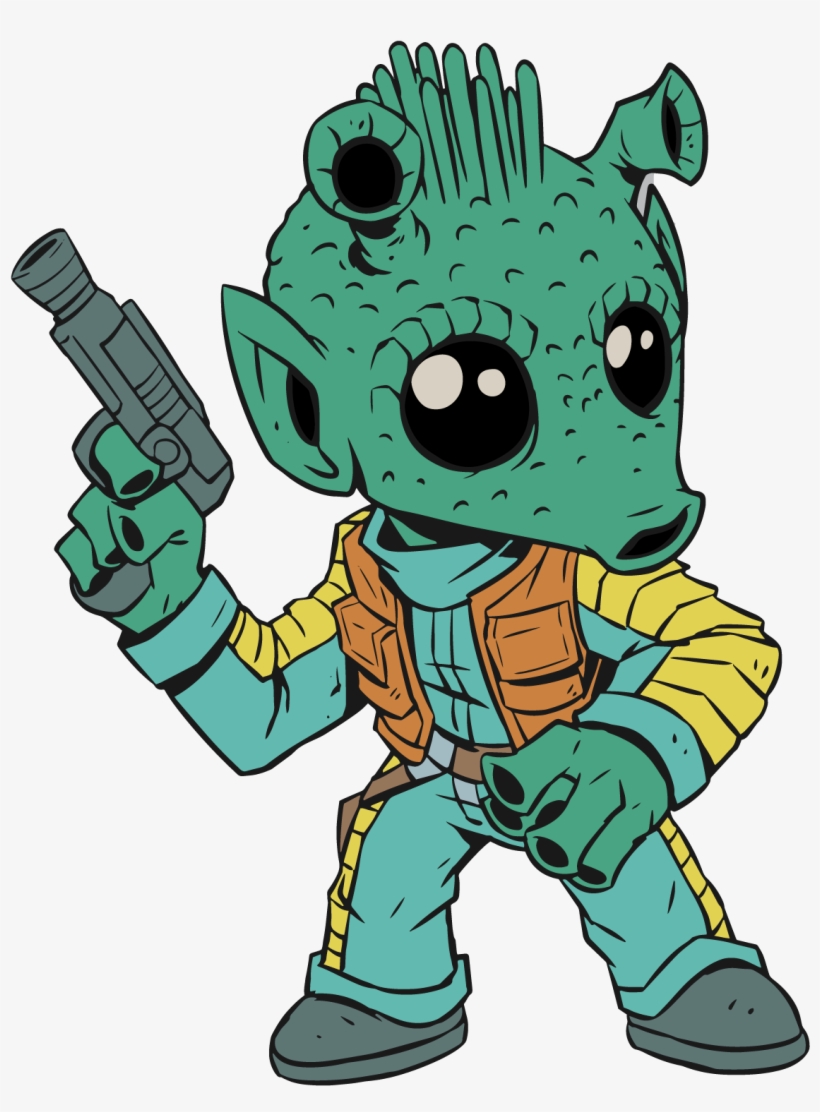 Star Wars Celebration Pin - Greedo Star Wars Cartoon, transparent png download