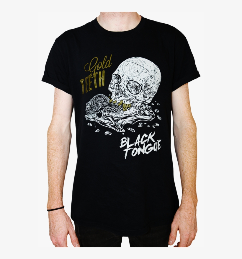 Image Of Gold Teeth Black Tongue - Jojo Killer Queen Shirt, transparent png download