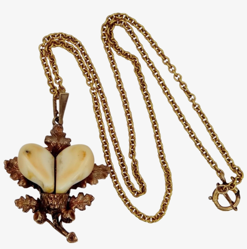 Victorian Gold Hunters Trophy Necklace With Elks Teeth - M's Collection エムズ コレクション クラウン シルバー ペンダント ストーン 王冠, transparent png download
