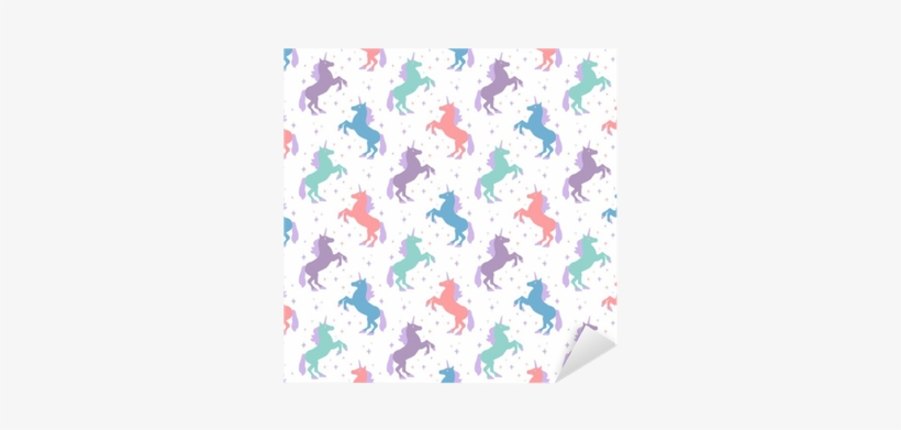 Seamless Pattern With Unicorn Silhouette - Fondo De Pantalla Unicornio, transparent png download