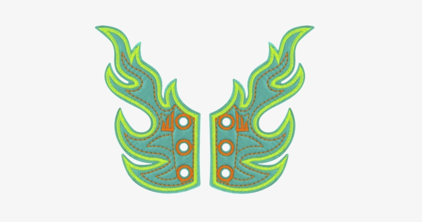 Turq Flames - Shwings Shoe Accessories: Awareness Baby Pink Flame, transparent png download