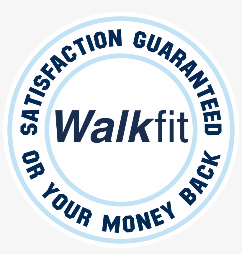 Walkfit Satisfaction Guranteed Logo - Circle, transparent png download