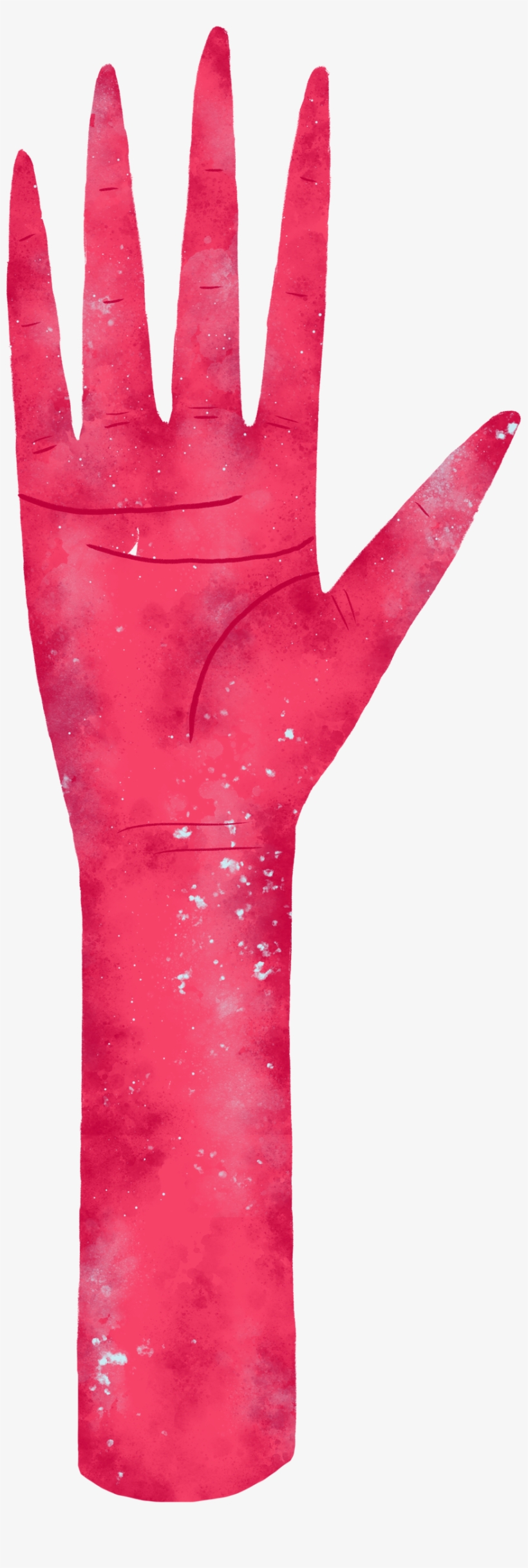 Pink Palm Hand Painted Transparent - Innovation, transparent png download