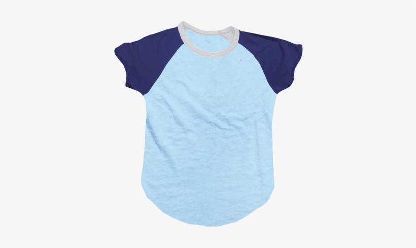 Burnout Blue/dark Blue Baseball T-shirt - Blue, transparent png download