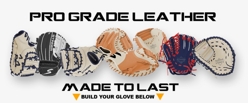 Custom Premium Leather Baseball And Softball Fielding - Stinger Baseball Gloves, transparent png download