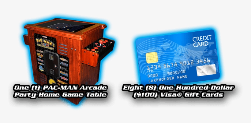 Pac-man Prize Giveaway - Namco Pac-man's Arcade Party Cocktail Arcade Machine, transparent png download