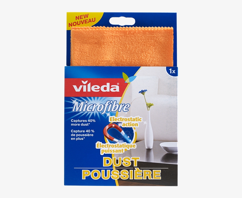 Microfibre Dust Cloth - Microfibre Vileda, transparent png download