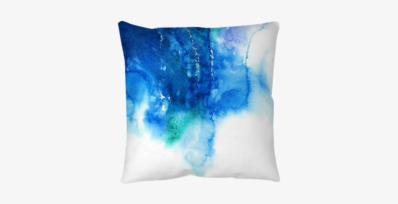 Blue Watercolor Abstract Hand Painted Background Pillow - Sound Origins: Developing Your Musical Identity, transparent png download
