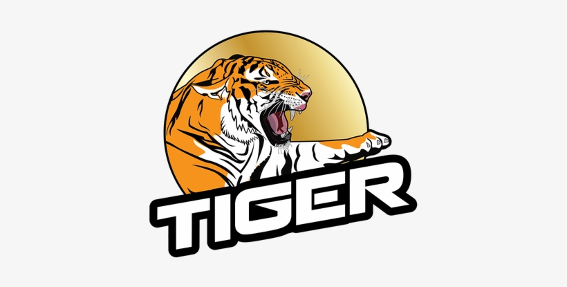 Poster Tiger Roaring Right Animal Nature Wildcat Jungle - Roaring Tiger Logo Mugs, transparent png download