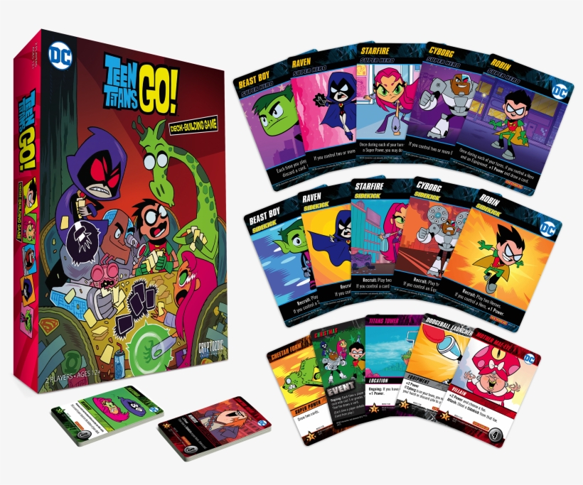 Teen Titans Go Deck-building Game Components - Teen Titans Go Deck Builder, transparent png download