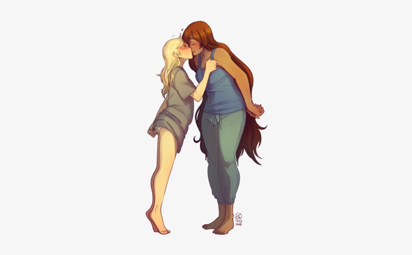 Skye And Alyssa Sharing A Kiss - Portable Network Graphics, transparent png download