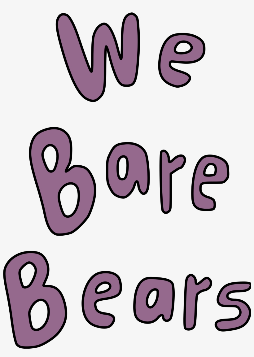 Open - We Bare Bears Logo Png, transparent png download