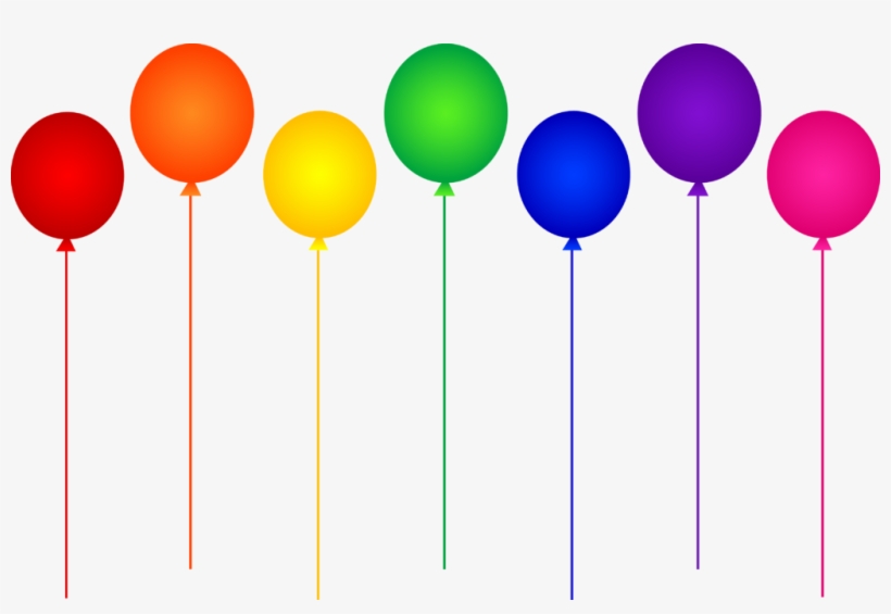 Watercolor Set For Holiday,birthday Balloons, Flags, - Red Green Yellow Orange Blue Balloon, transparent png download