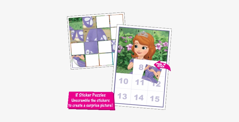 Sticker Puzzles Box Set - Disney Sofia The First Sticker Puzzles, transparent png download