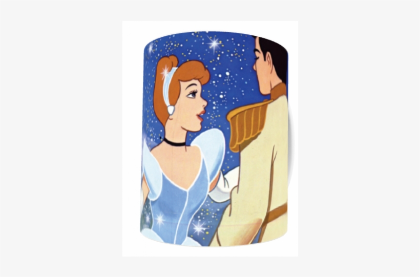 Disney Retro Poster Art Cinderella Ceramic Mug - Afternoon Prince Charming Emoticon, transparent png download