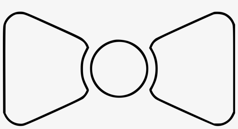 Bow Tie Comments - Line Art, transparent png download