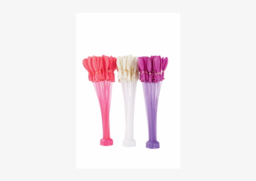 Self-sealing Water Balloons, Pink/purple/white - Lidl Wasserbomben, transparent png download