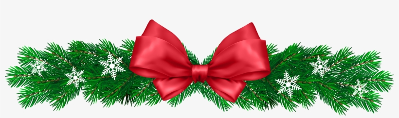 Christmas Pine Decor Png Clip Art Image - Christmas Bells, transparent png download
