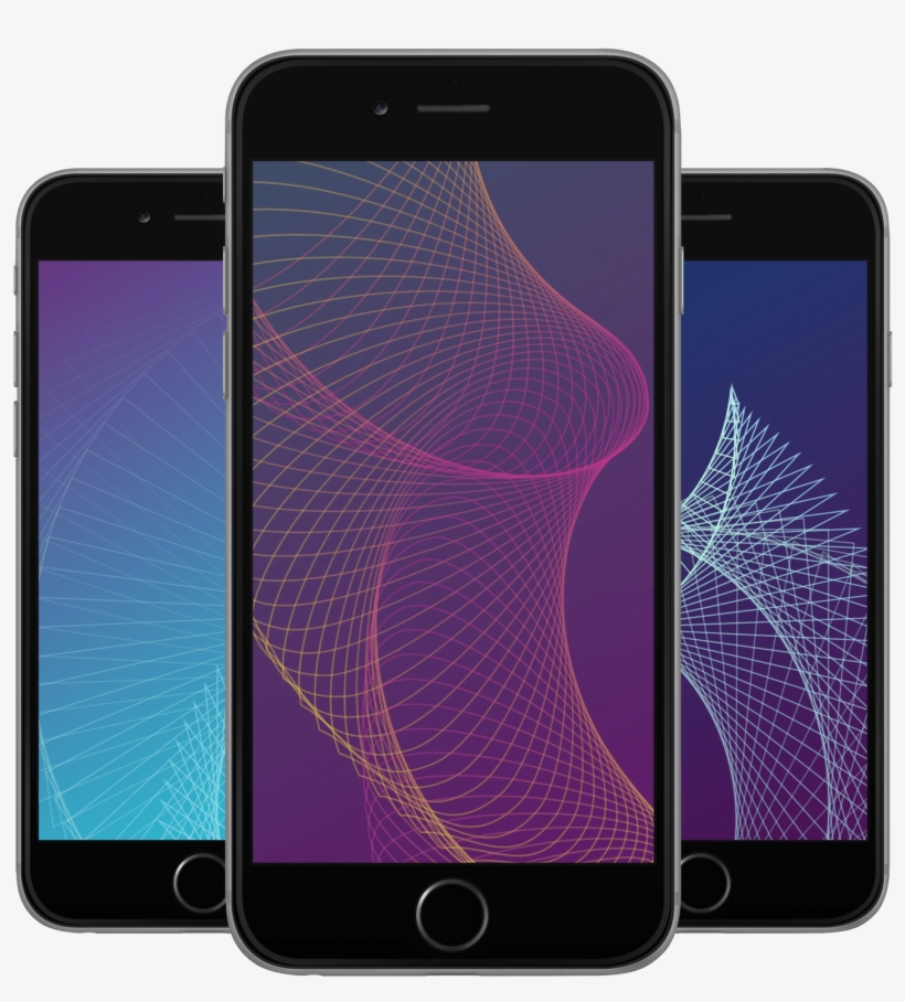 Geometric Lines Wallpaper - Iphone, transparent png download