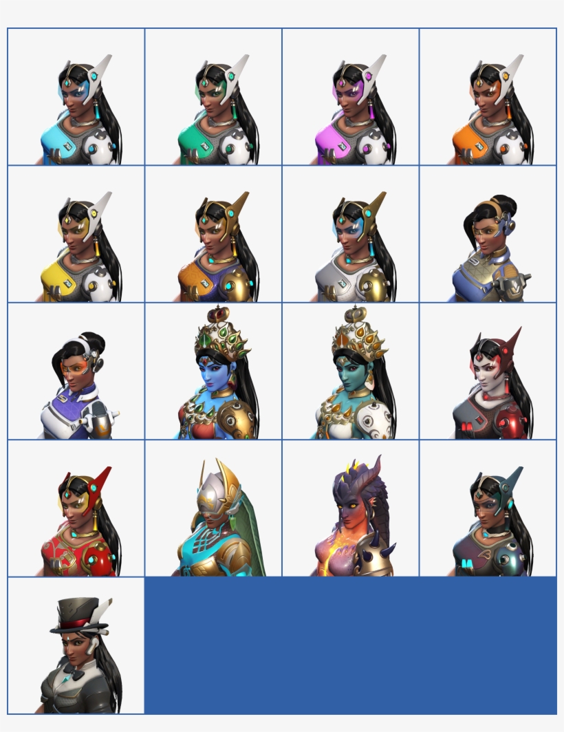 Click For Full Sized Image Symmetra - Spriters Resource Overwatch, transparent png download