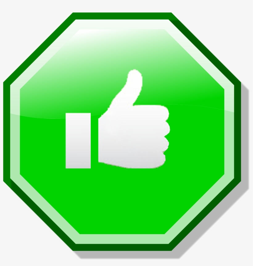 2000px-ok X Nuvola Green - Green Thumbs Up Sign, transparent png download