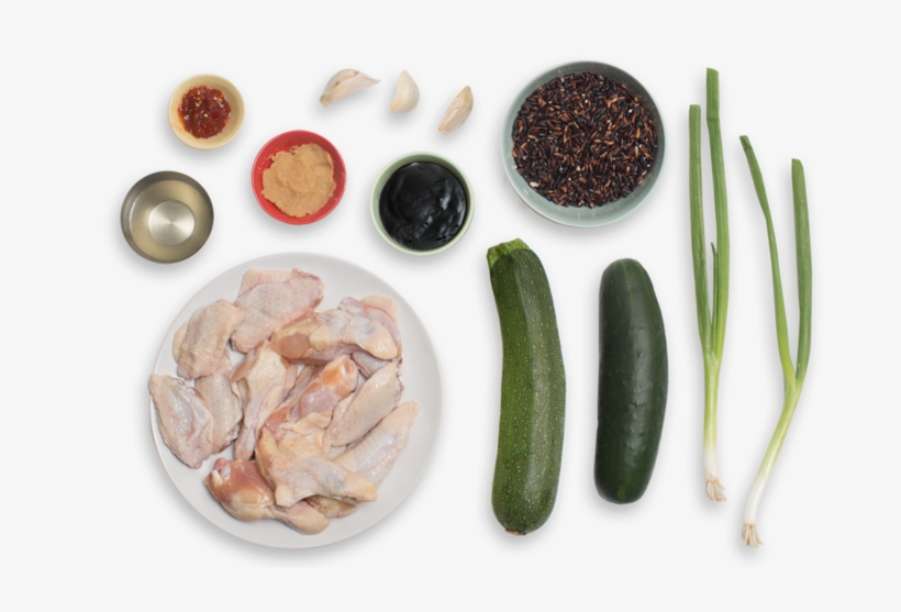 Spicy Miso-glazed Chicken Wings With Purple Rice & - Buffalo Wing, transparent png download