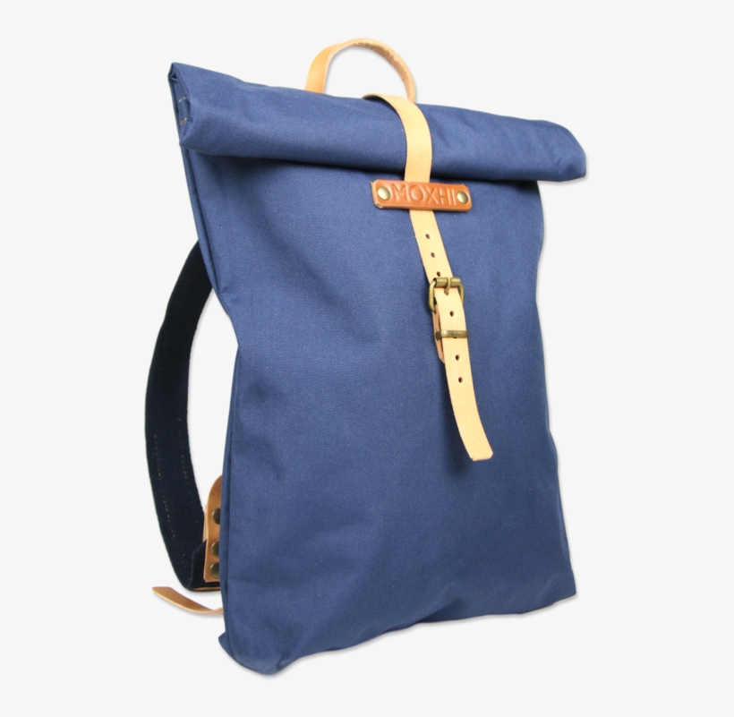 Blue Rolltop Backpack Handmade - Backpack, transparent png download
