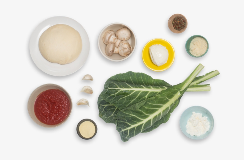 Mushroom & Collard Green Calzones With Fresh Mozzarella - Mozzarella, transparent png download
