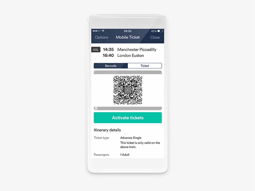 Mobile Ticket - Mobile Train Tickets, transparent png download