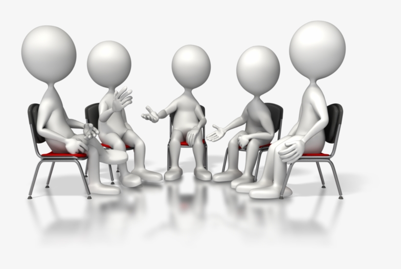 3d Group Session Png - Group Therapy Clip Art Transparent PNG - 800x500