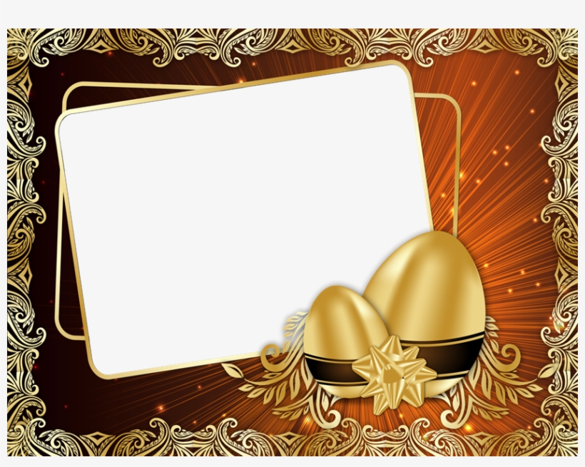 840 × 630 In Molduras De - Moldura Pascoa Gold Png, transparent png download