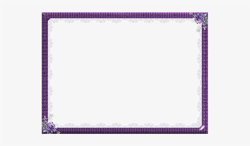 Purple Frame Png Free Download - Flower, transparent png download