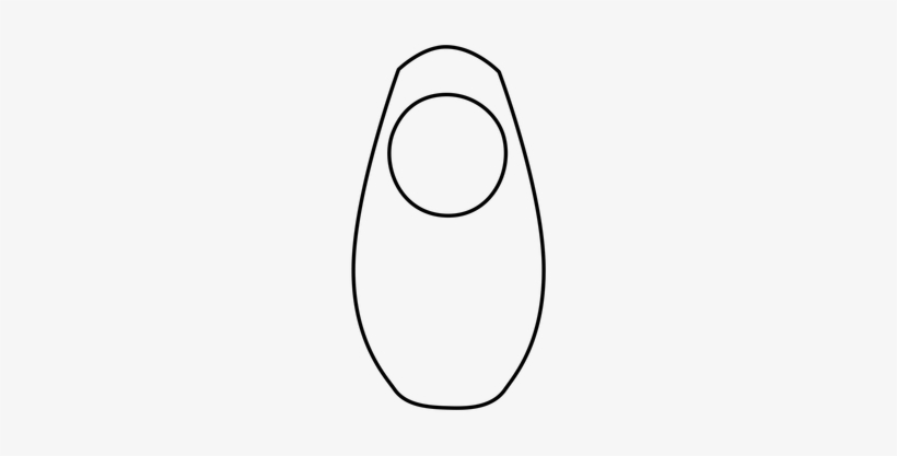 Drawing A Nesting Doll Design - Line Art, transparent png download