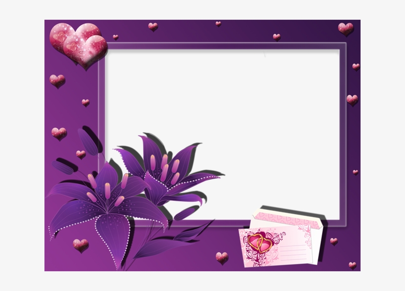Lf-27 - Purple Photo Frame Png, transparent png download