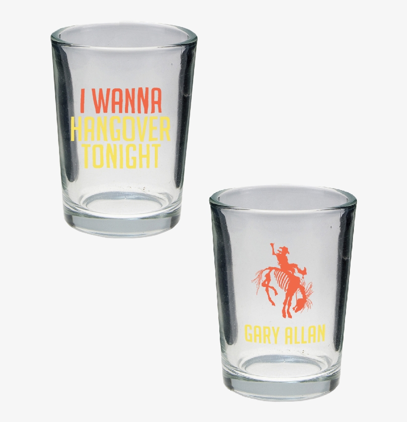Gary Allan I Wanna Hangover Double Shot Glass - Musictoday, transparent png download