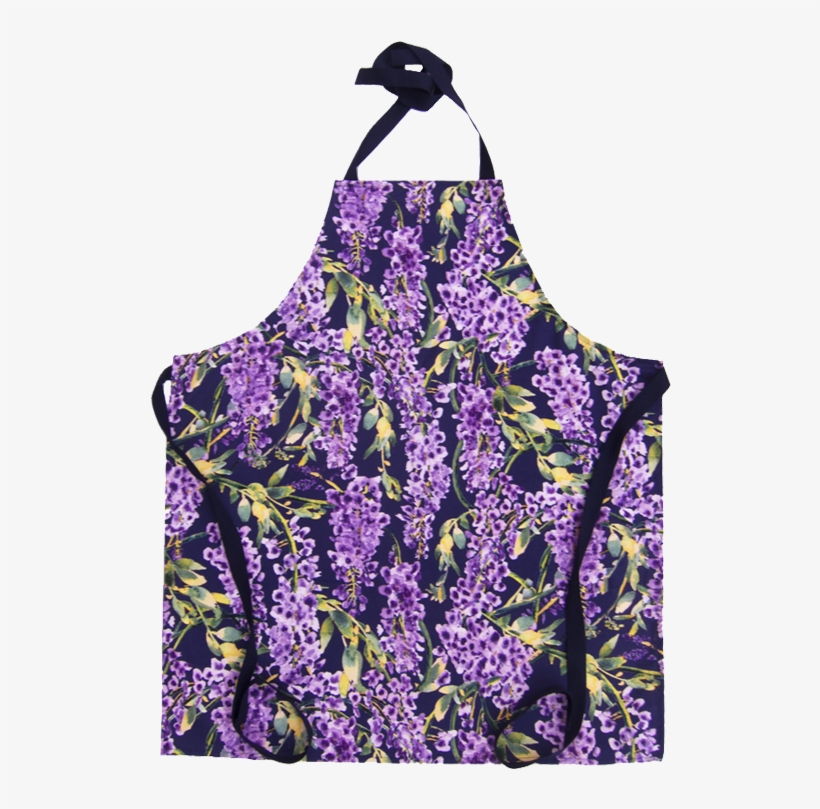 Wisteria Apron In Indigo - Apron, transparent png download