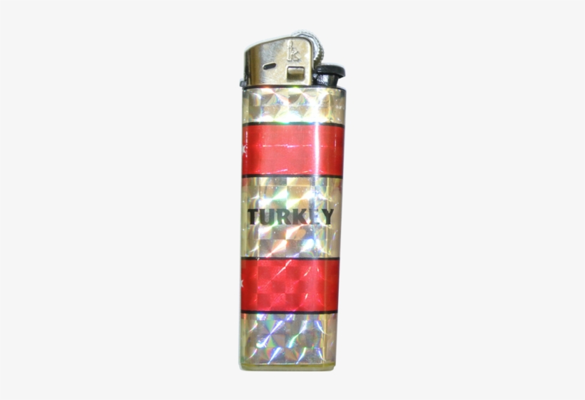 Turkey Flag Lighter - Water Bottle, transparent png download